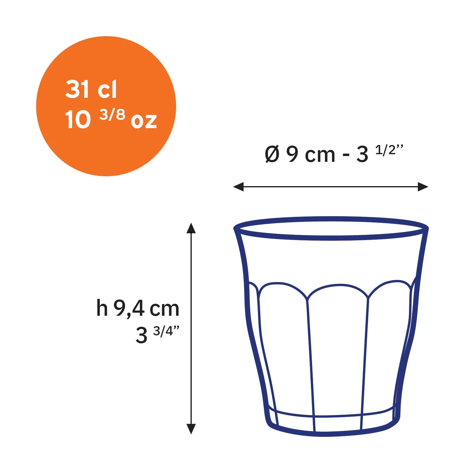 Marine Glass Tumbler - Set of 6