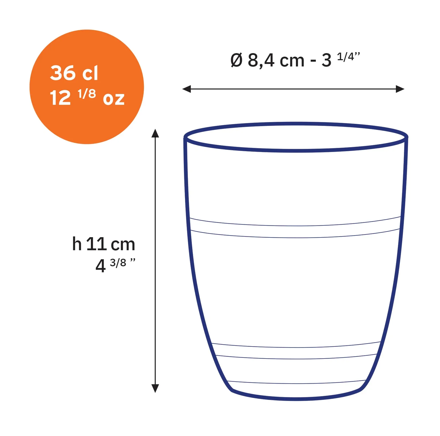 Glass Tumblers - Set of 6