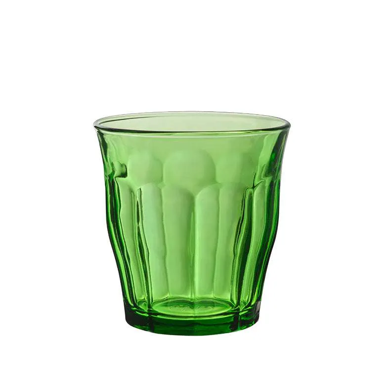 Green Glass Tumbler - Set of 6