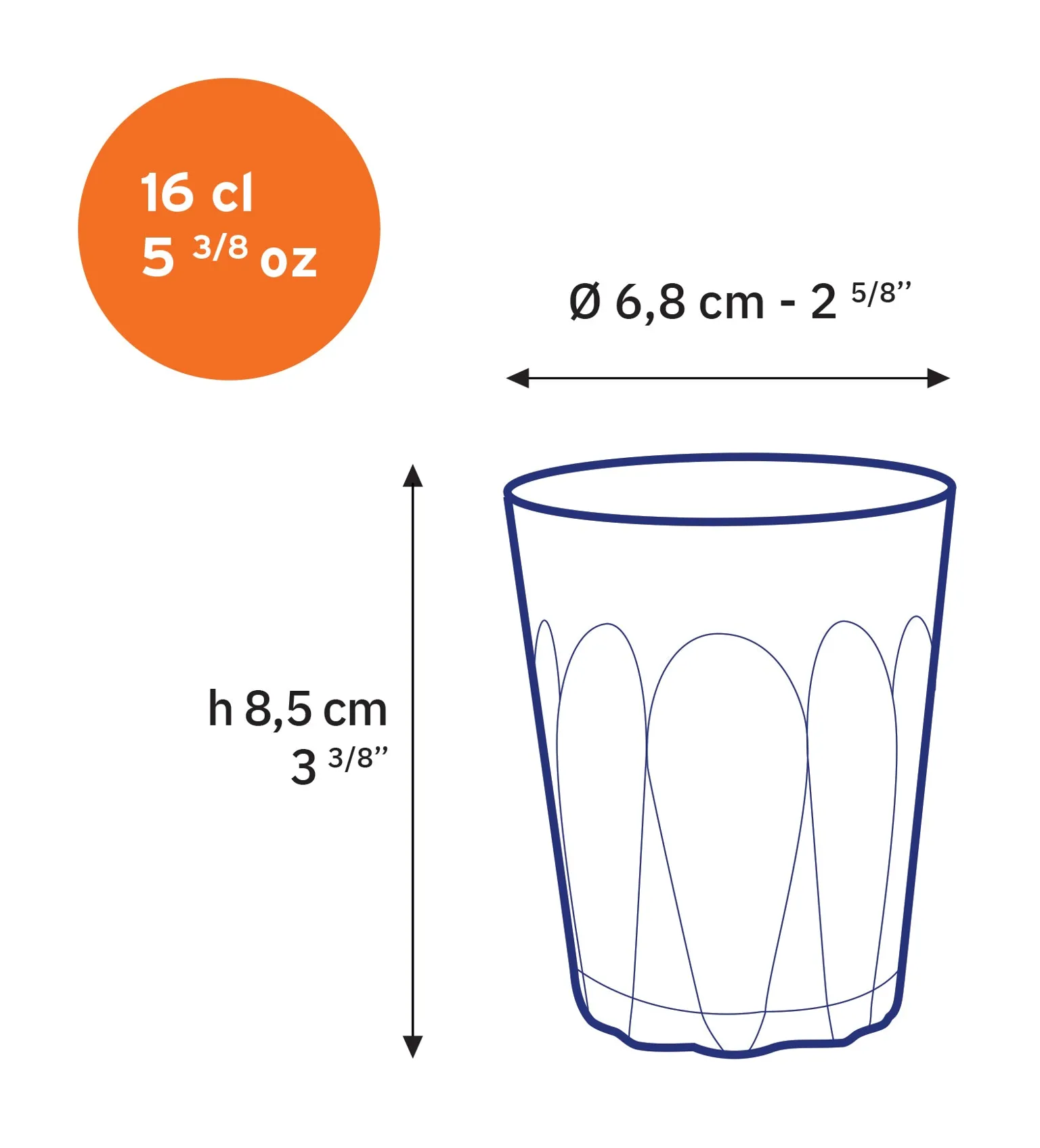 Provence Glass Tumbler - Set of 6