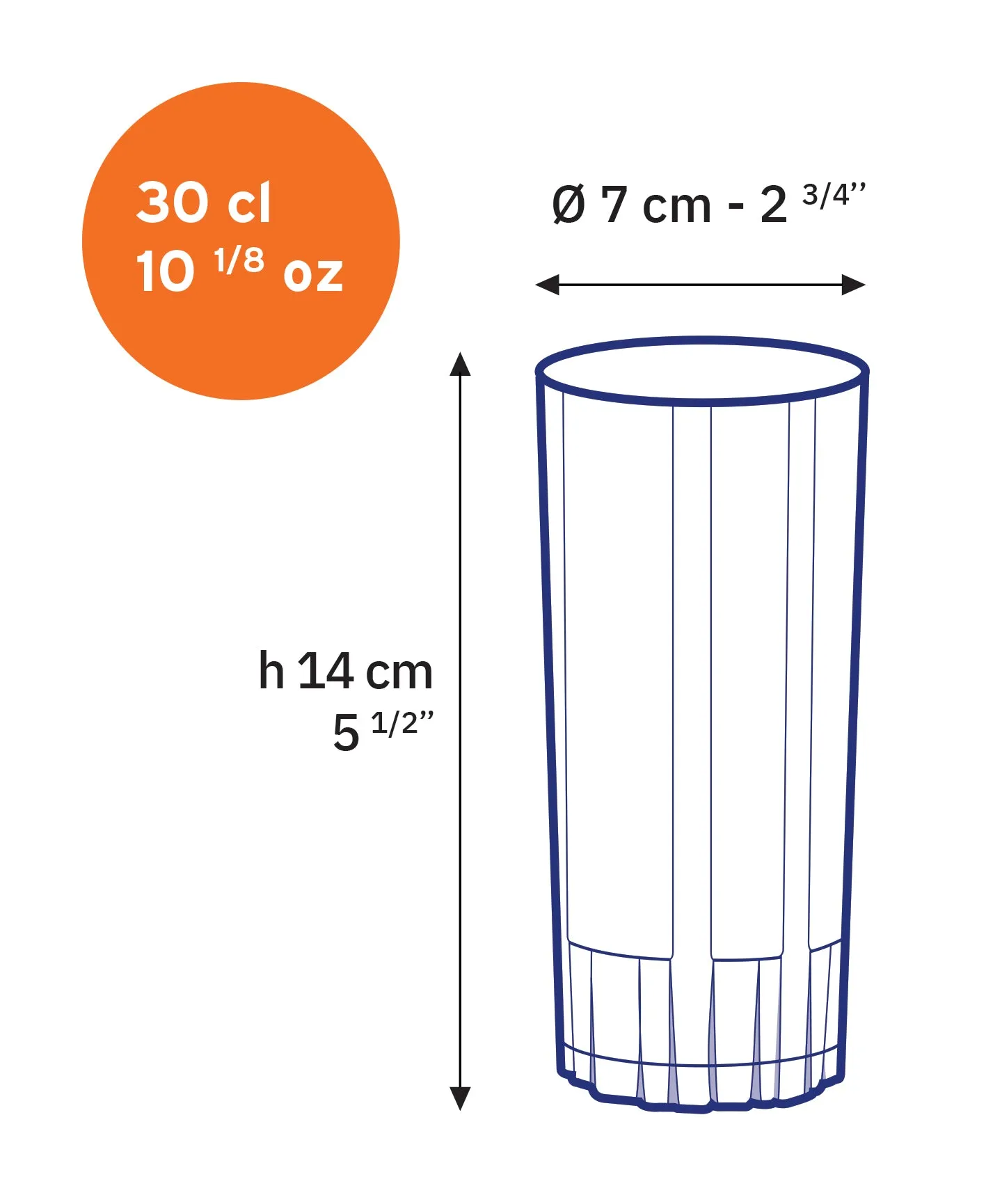 Jazz Glass Tumbler - Set of 6